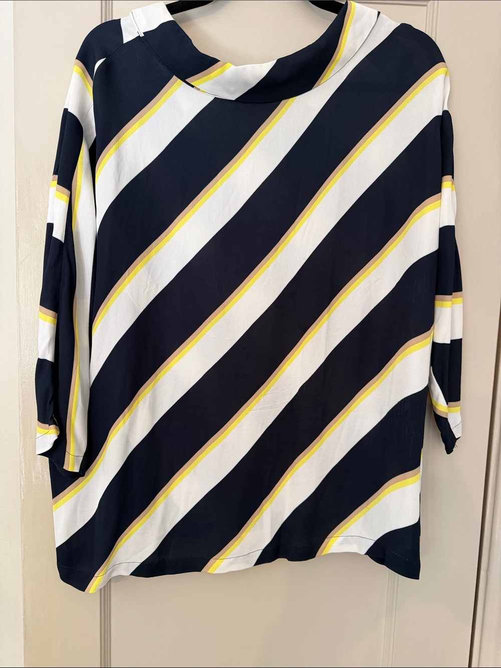 Marina Rinaldi Striped Top Blouse